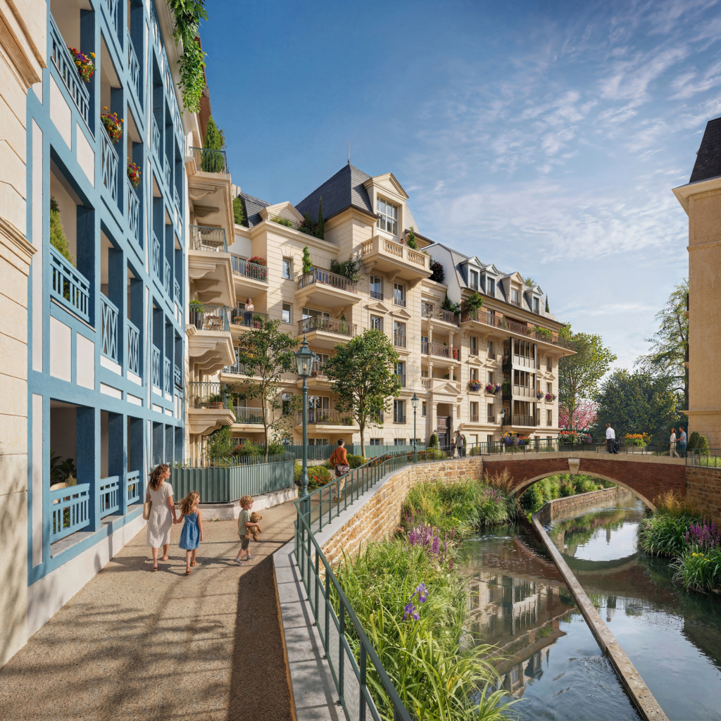 Scène 3, promenade le long du canal, Quartier des Architectes